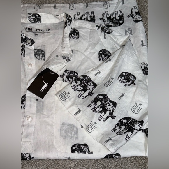 No Laying Up Golf limited edition elephant t-shirt. Mens size 3XL - Picture 7 of 8